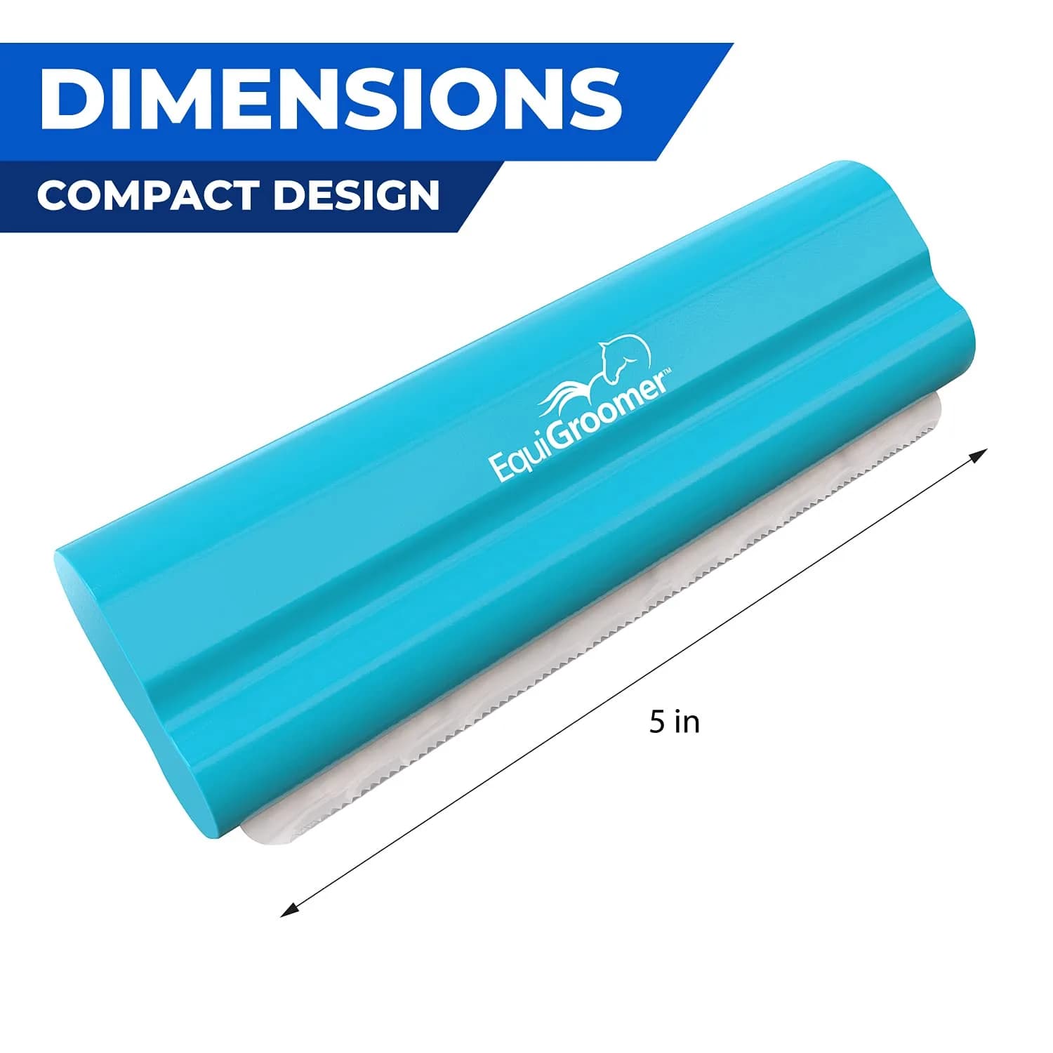 EquiGroomer 5-Inch Undercoat Deshedding Brush for Dogs & Cats, Turquoise | Reduces Shedding Up to 95% for All Coat Types - view 3