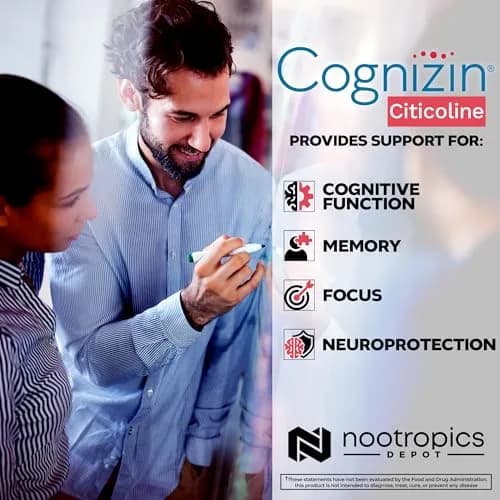 Nootropics Depot Cognizin Citicoline Capsules | 180 Count | Brain Health Supplement | Supports Focus & Memory thumbnail 4