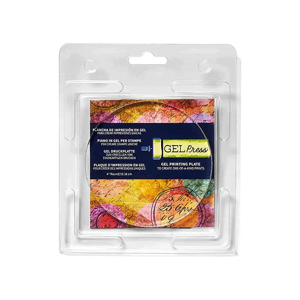 Gel Press 4" Round Monoprinting Gelli Plate for Unique Art Prints - main product image