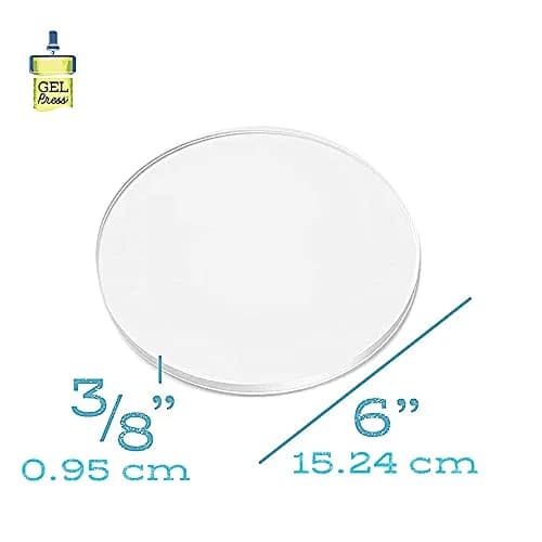 Gel Press 6" Round Gel Printing Plate | Non-Toxic, Latex-Free, Reusable Art Tool thumbnail 2