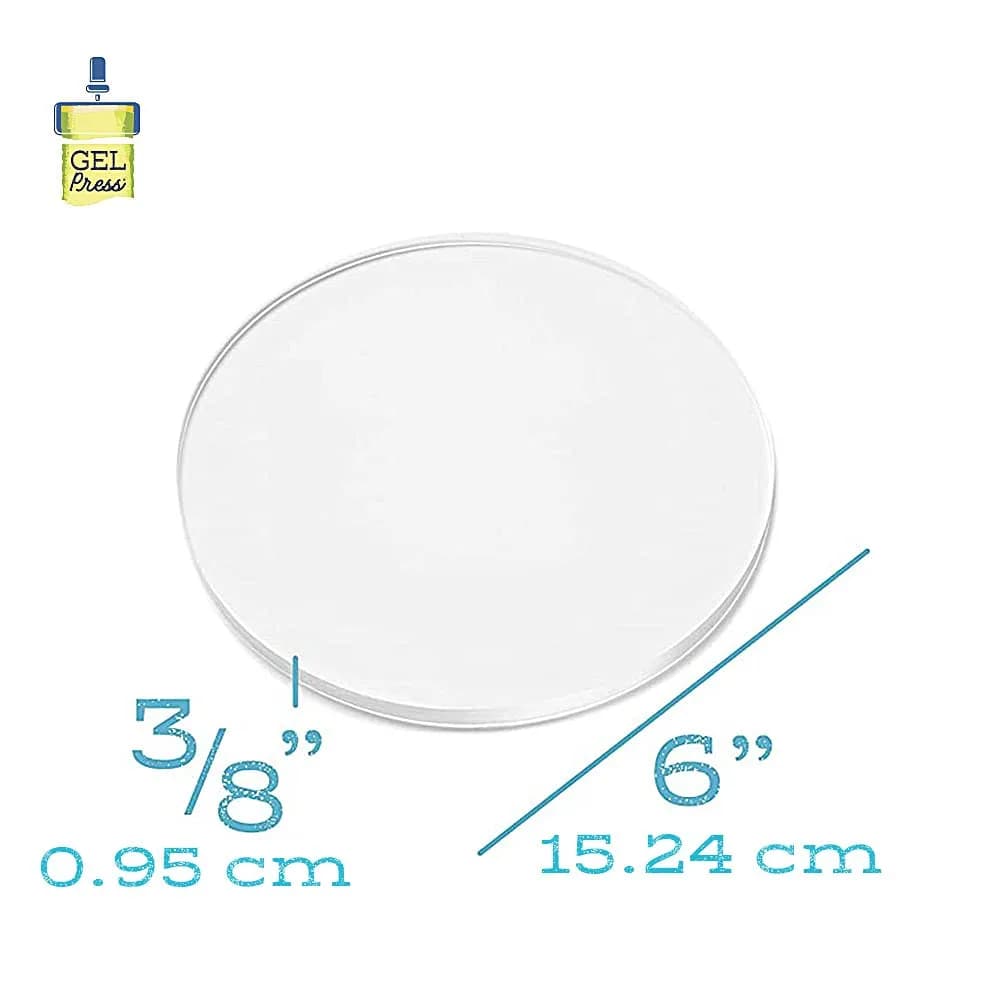 Gel Press 6" Round Gel Printing Plate | Non-Toxic, Latex-Free, Reusable Art Tool - view 2