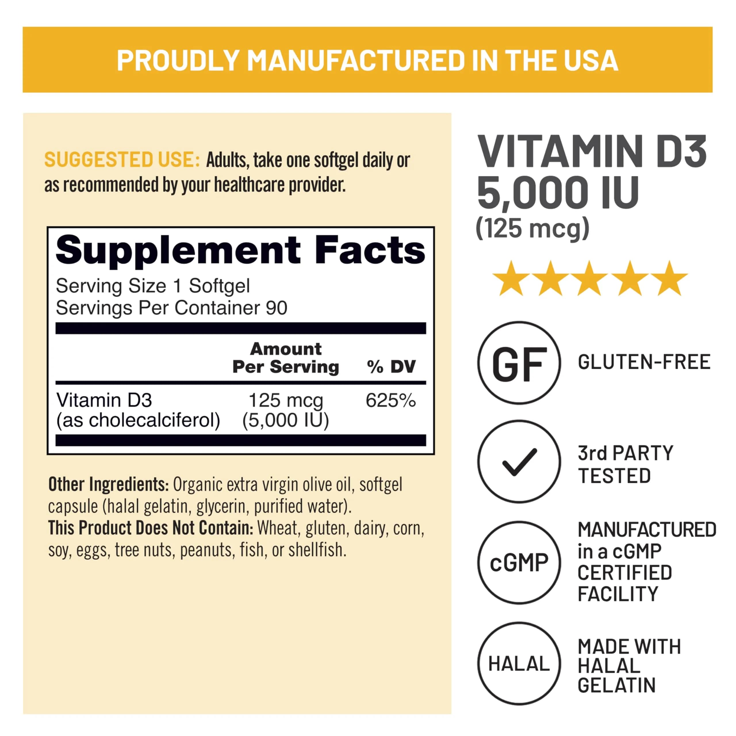 NatureWise Vitamin D3 5000iu Mini Softgels (90 Count) | Enhanced Immune and Bone Support - view 6