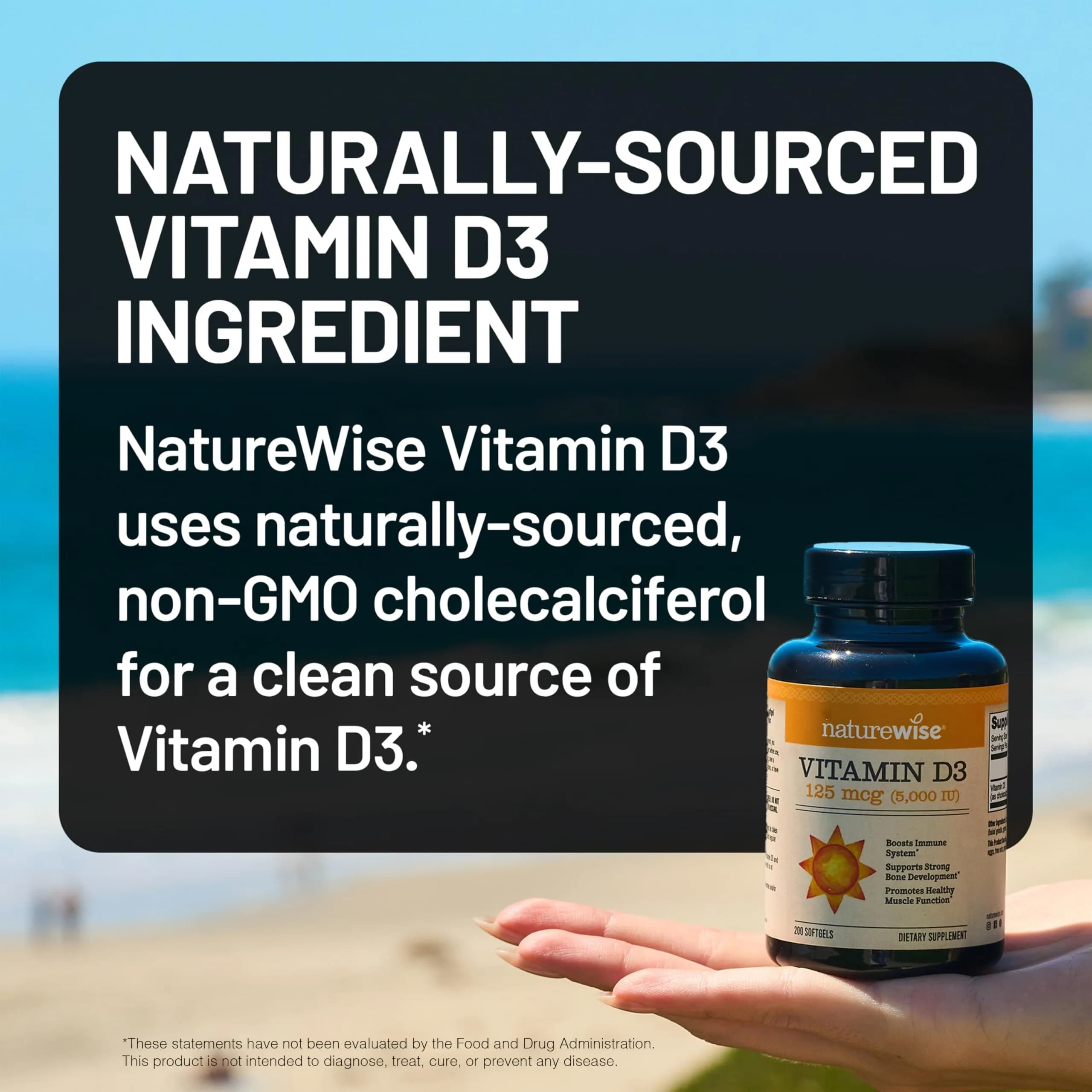 NatureWise Vitamin D3 5000iu Mini Softgels (90 Count) | Enhanced Immune and Bone Support - view 3