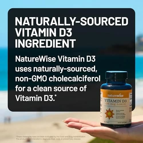 NatureWise Vitamin D3 5000IU Supplement 90 Mini Softgels | Immune, Bone & Muscle Support thumbnail 3