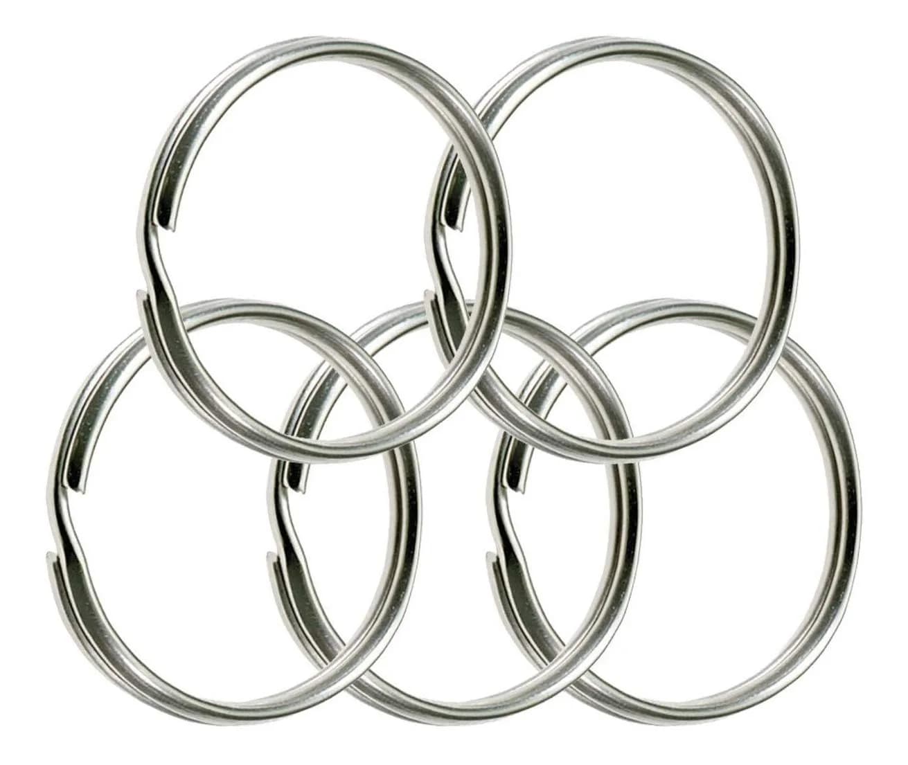 Lucky Line 3" Nickel Plated Split Ring | Durable Steel Jewelry Finding for Keys & Crafts