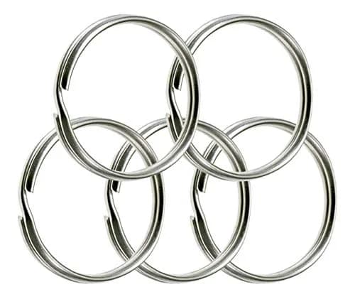 Lucky Line 3" Nickel Plated Split Ring | Durable Steel Jewelry Finding for Keys & Crafts thumbnail 1