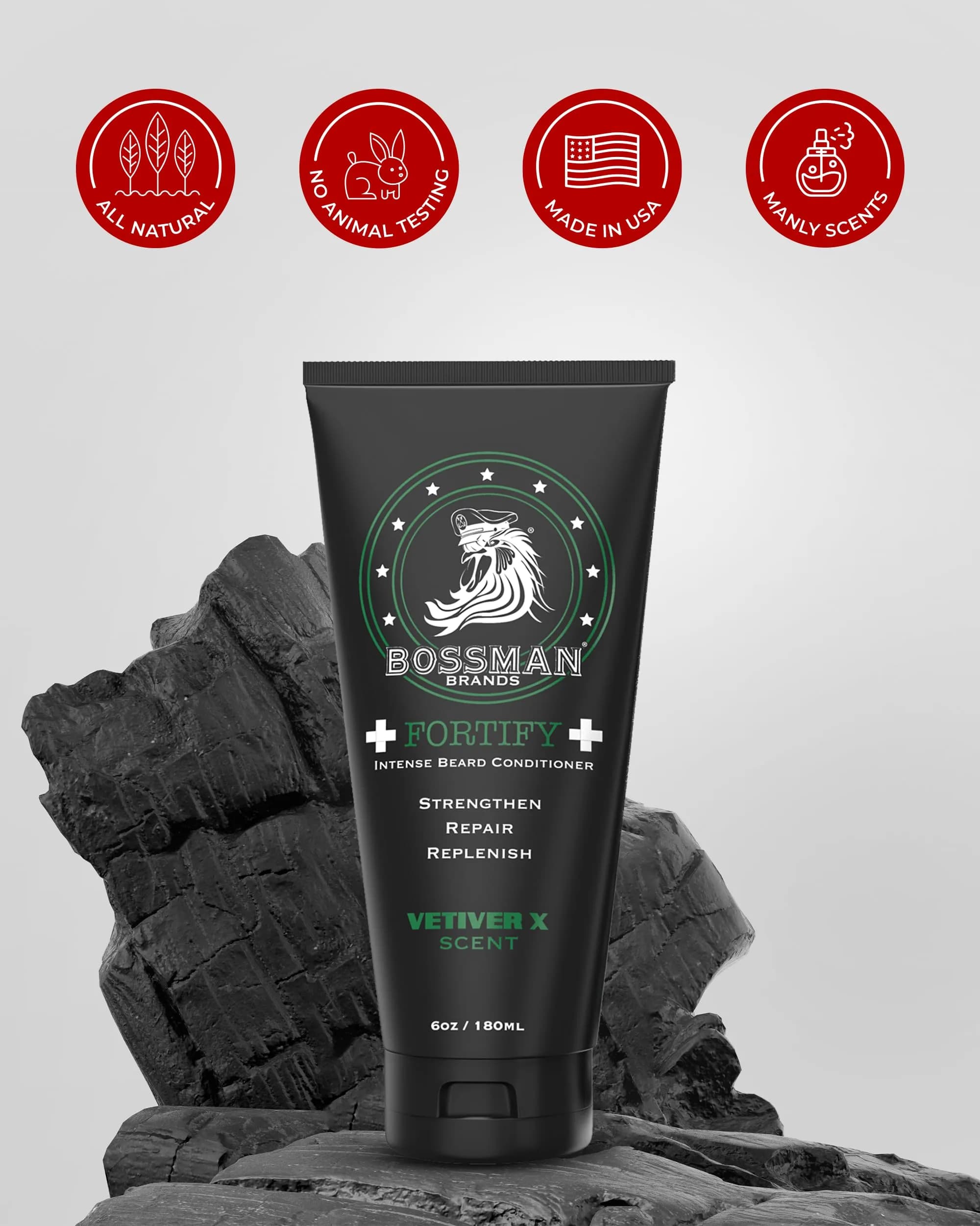 Bossman Beard Conditioner Variety Pack 36 Fl Oz (6x6 Fl Oz) | Intense Hydration for Coarse, Dry Beards - view 5