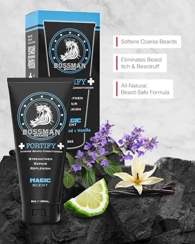 Bossman Beard Conditioner Variety Pack 36 Fl Oz (6x6 Fl Oz) | Intense Hydration for Coarse, Dry Beards thumbnail 2