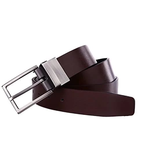 beltox fine Men's Dress Belt Leather Reversible 1.25" Wide | Formal & Casual Dual-Side Belt thumbnail 7