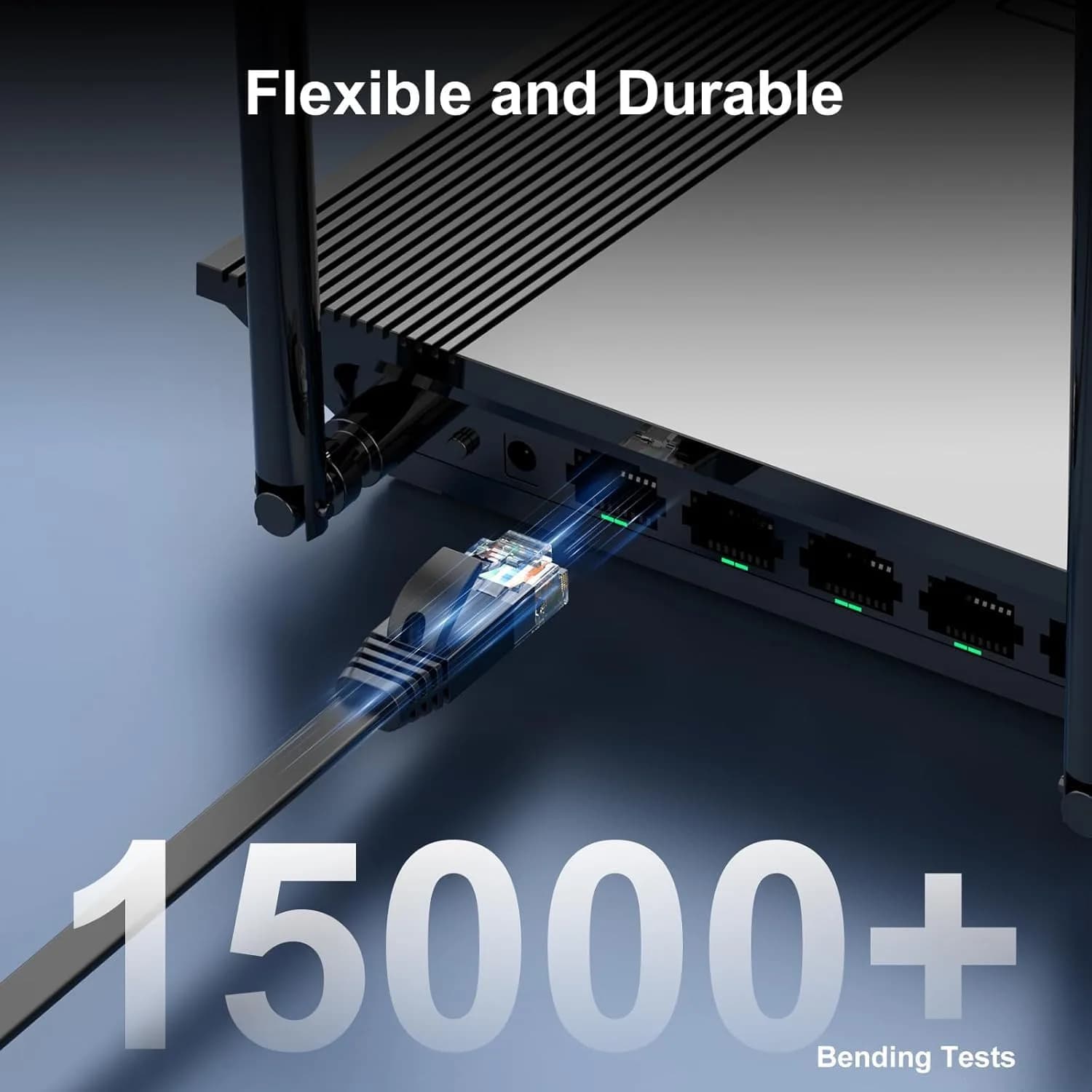 CableGeeker Cat 6 Ethernet Cable 1.5ft (6 Pack) | 10 Gbps Flat Network Cable - view 6