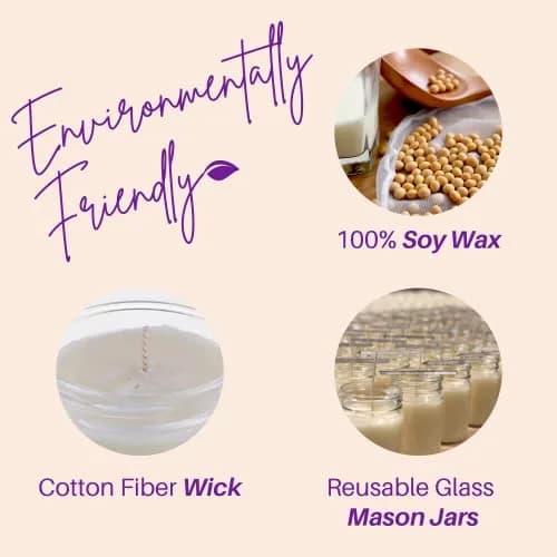 Nika's Home Lavender Soy Candle - 12oz Mason Jar | Long Burn 50-60 Hours, Highly Scented, All Natural thumbnail 5