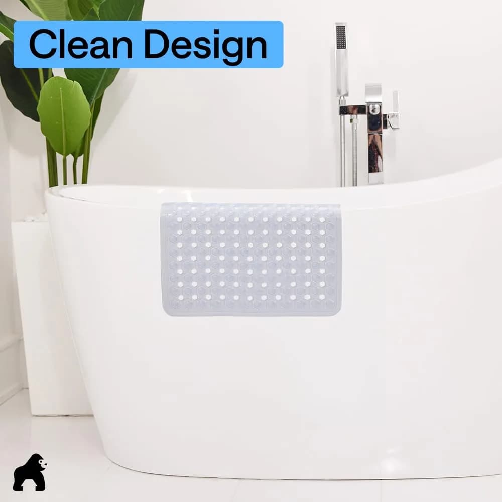 GORILLA GRIP Square Shower Stall Mat 53cm x 53cm (21" x 21") | Patented Suction Grip for Smooth Surfaces - view 9