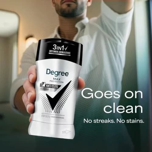 Degree Men UltraClear Black+White Antiperspirant Deodorant Stick 79g (2.7 oz) | 72-Hour Sweat & Odor Protection thumbnail 5