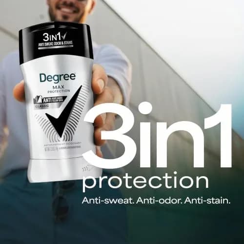 Degree Men UltraClear Black+White Antiperspirant Deodorant Stick 79g (2.7 oz) | 72-Hour Sweat & Odor Protection thumbnail 7