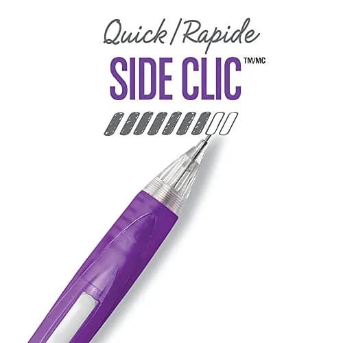 BIC Velocity Side Clic Mechanical Pencils, 0.7mm | Smooth, Dark Writing for School & Office thumbnail 4