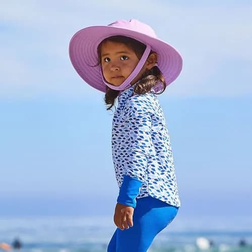 Coolibar Baby's Bucket Hat UPF 50+ Sun Protection | Water-Resistant, 6-12 Months, White thumbnail 8