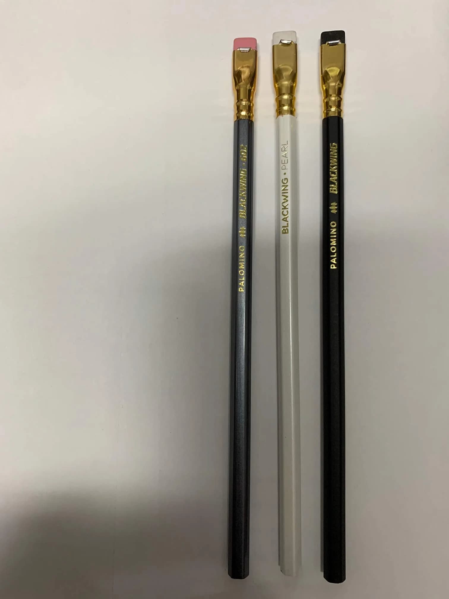 Blackwing Palomino 3-Pencil Set (Original, 602, Pearl) | Graphite Pencils for Writing & Sketching — Black