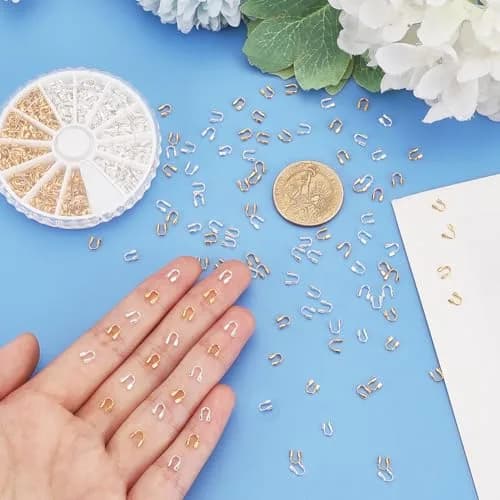 PH PandaHall Jewelry Wire Guardians 540pcs Brass Wire Protectors 4mm x 5mm | Durable, Shiny Finish for Jewelry Making thumbnail 3
