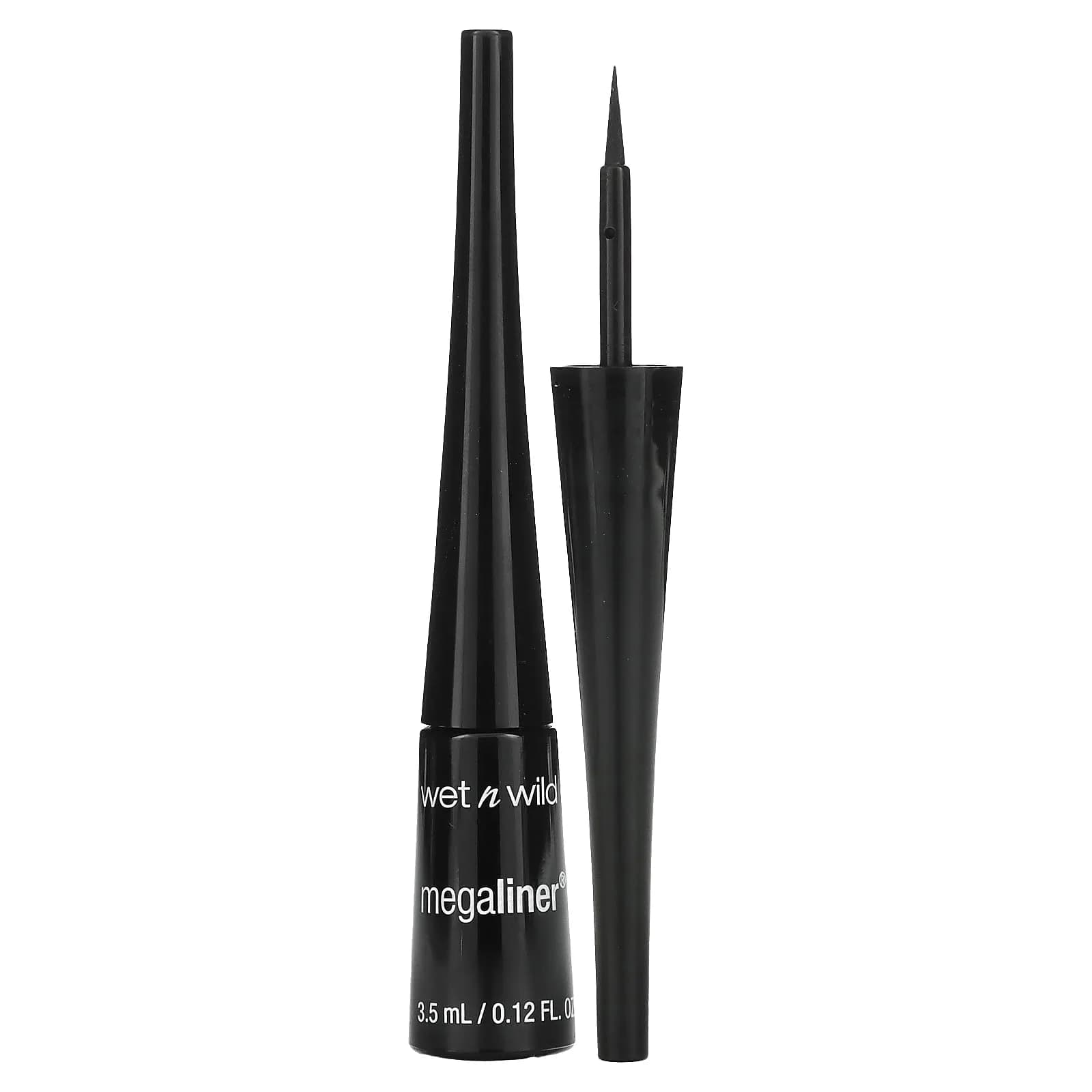 wet n wild MegaLiner Liquid Eyeliner - Intense Black | High-Def Pigment & Fluid Formula - main product image