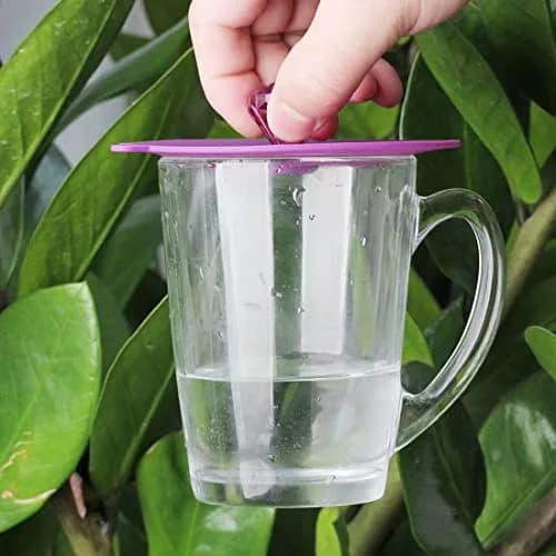 QEIARA Silicone Mug Covers Set of 6 | Airtight Seal, Heat Resistant, Food Grade thumbnail 4