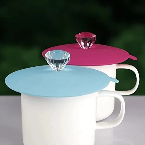 QEIARA Silicone Mug Covers Set of 6 | Airtight Seal, Heat Resistant, Food Grade thumbnail 2