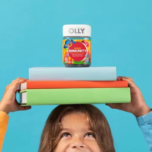OLLY Kids Immunity Gummies Cherry Berry Flavor | 50 Count (125g) thumbnail 4