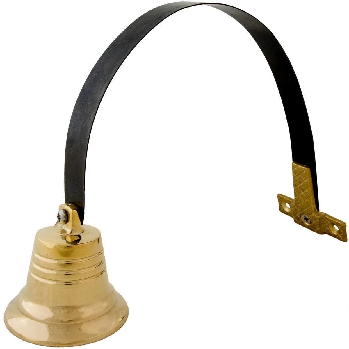 Lone Star Art Shopkeeper's Brass Door Bell 2" | Classic Vintage Chime for Business & Home