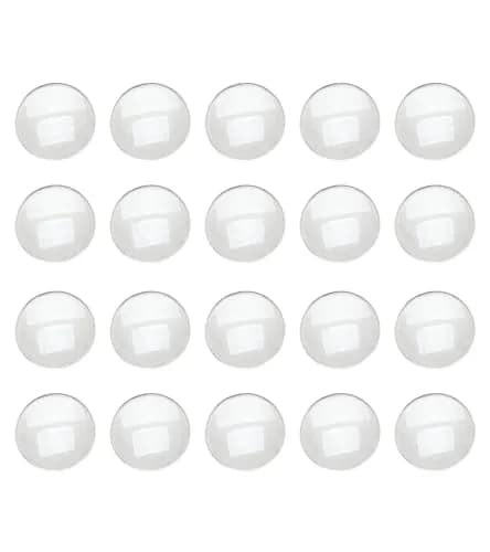 dophee 30mm Glass Cabochons Dome Tiles 10-Pack | Transparent Round Flatback for Jewelry Making thumbnail 1