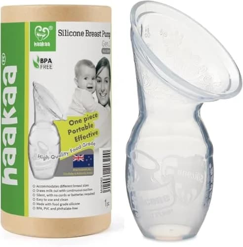 Haakaa Silicone Breast Pump 120ml (4 oz) | Award-Winning Manual Milk Collector thumbnail 1