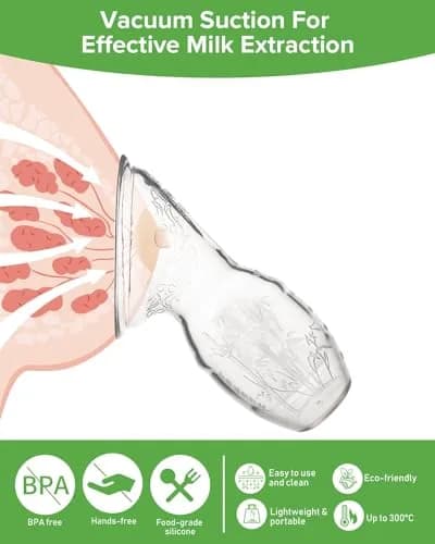 Haakaa Silicone Breast Pump 120ml (4 oz) | Award-Winning Manual Milk Collector thumbnail 5