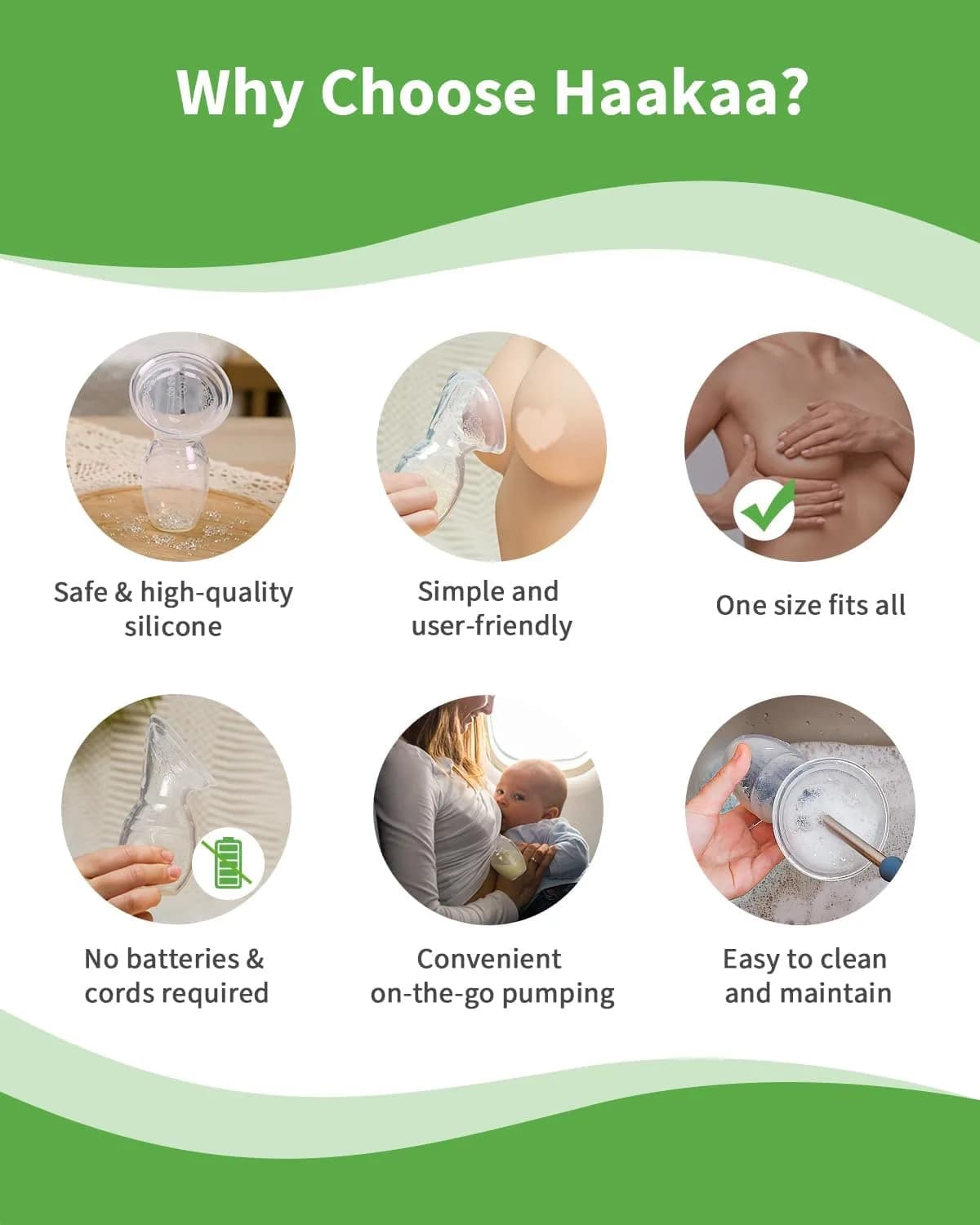 Haakaa Silicone Breast Pump 120ml (4 oz) | Award-Winning Manual Milk Collector - view 7