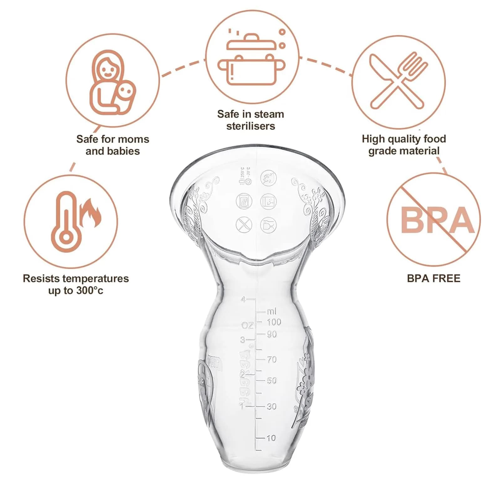 Haakaa Silicone Breast Pump 120ml (4 oz) | Award-Winning Manual Milk Collector - view 3
