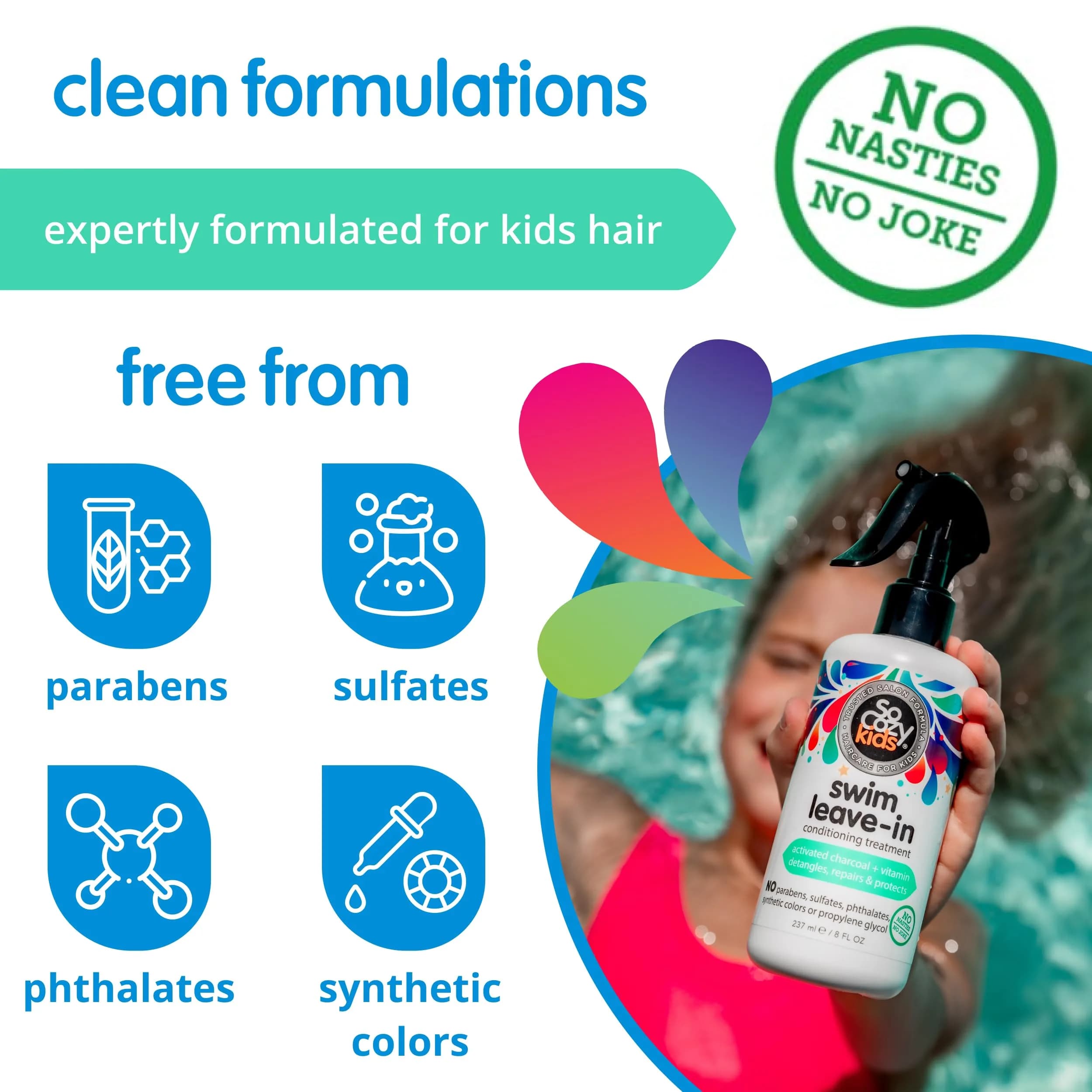 SO COZY Swim Leave In Conditioner Spray 236ml (8 Fl Oz) | Protects & Repairs Pool, Sun & Salt Damaged Hair - view 5