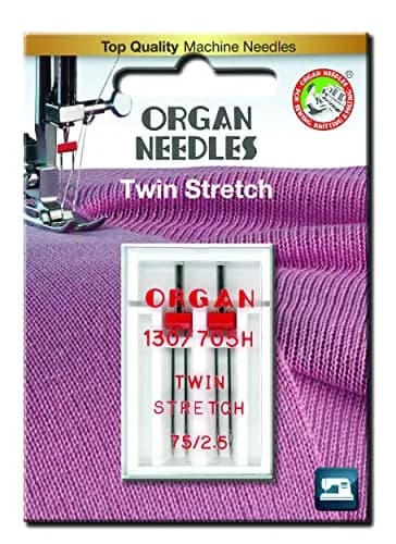 HONEYSEW Organ Needles 130/705H Twin Needle 70/1.6MM 80/2.5MM 80/3MM 80/4MM 100/6MM Twin Stretch 75/2.5MM thumbnail 1