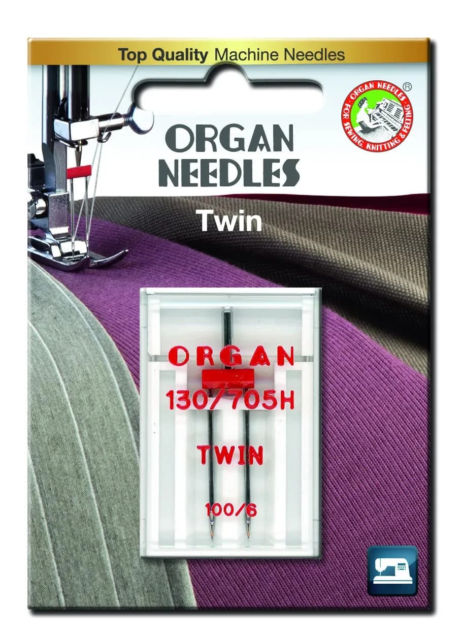 HONEYSEW 100/6MM Twin Needle - 2 Pack | Fits Most Domestic Sewing Machines — 100/6MM