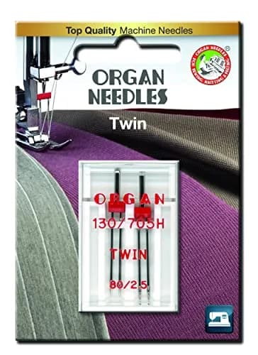 HONEYSEW Organ Needles 130/705H Twin Needle 80/2.5MM | High-Quality Twin Sewing Needles thumbnail 1