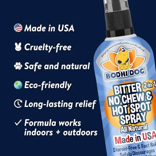 Bodhi Dog Bitter 2-in-1 No Chew & Hot Spot Spray 237ml (8 Fl Oz) | Natural Anti-Chew Remedy for Dogs thumbnail 5
