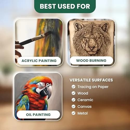 MyArtscape Graphite Transfer Paper 18" x 24" | 10 Black Waxed Sheets for Artists thumbnail 5
