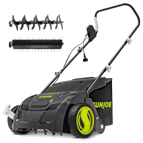 Sun Joe Electric Dethatcher & Scarifier 12.6-inch | 12-Amp Corded Lawn Care Tool thumbnail 1