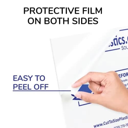 SOURCE ONE 1 Sheet - 1/2" Clear Acrylic Sheet Heavy Duty | Glass Replacement & Signage thumbnail 5