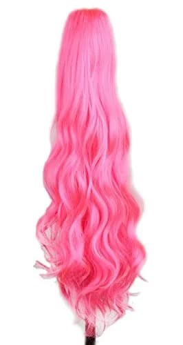 yuehong Wavy 21" Colorful Clip In Hair Extensions | Heat-Resistant Synthetic Wig for Daily & Party Wear thumbnail 1