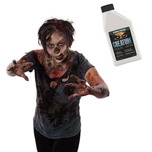FX Latex Creature Liquid Latex Clear 16 Fl Oz (473 ml) | Professional Special Effects Makeup thumbnail 5