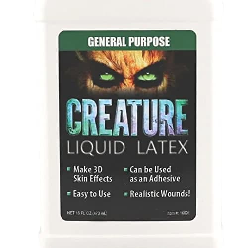 FX Latex Creature Liquid Latex Clear 16 Fl Oz (473 ml) | Professional Special Effects Makeup thumbnail 3