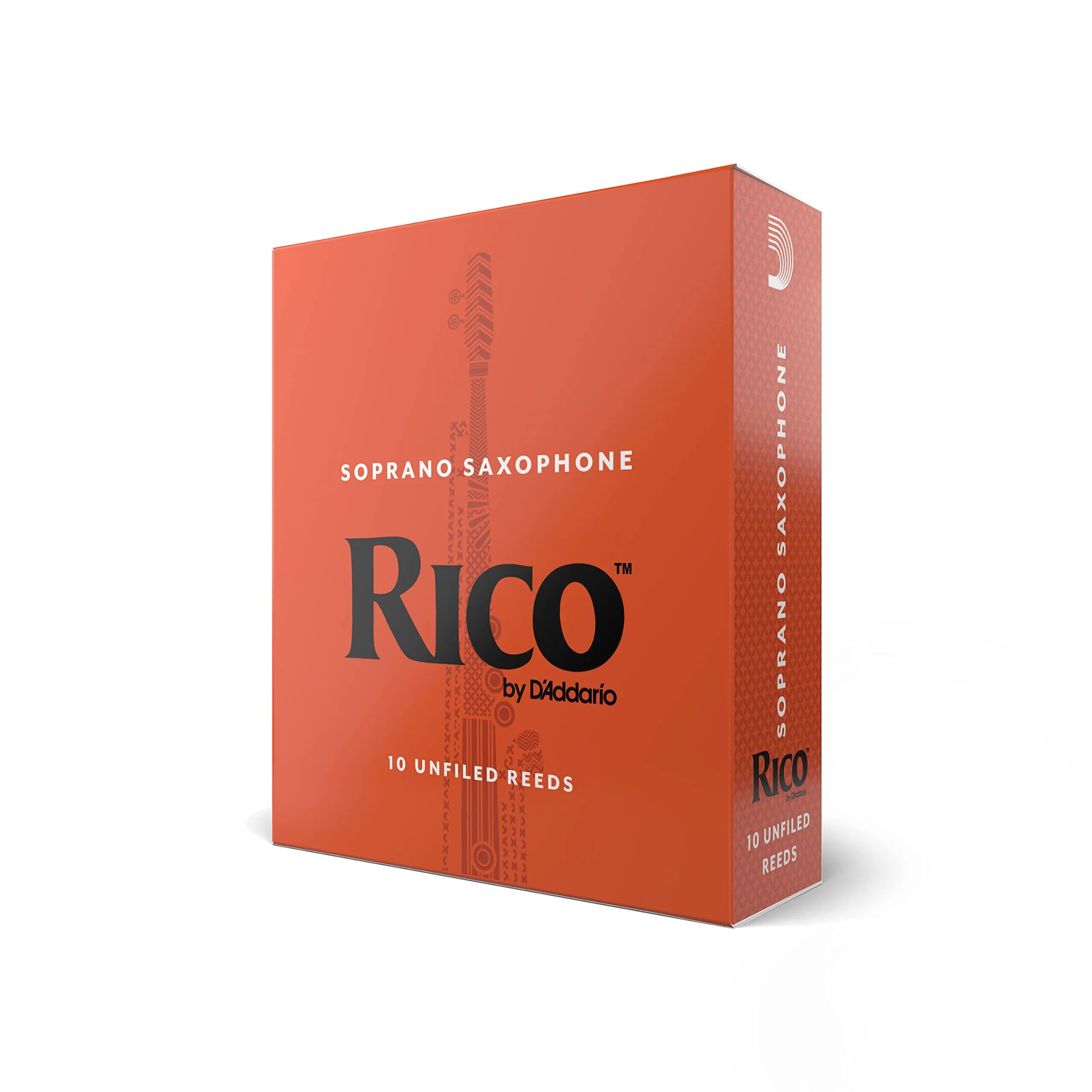 Rico Organic Soprano Saxophone Reeds Strength 4.0 10-Pack | USDA Certified Organic Cane - main product image