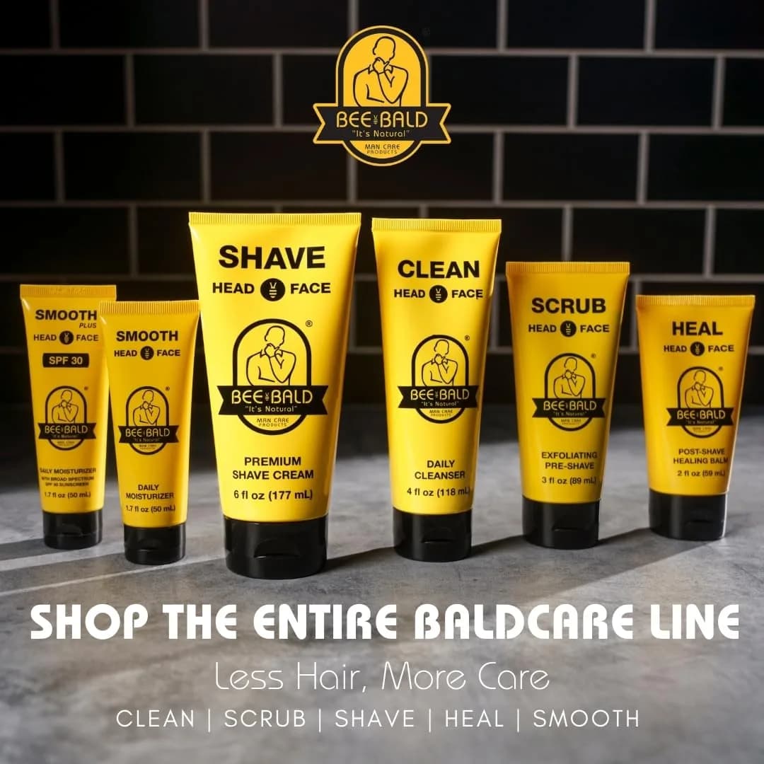 Bee Bald HEAL Aftershave Balm for Men 59ml (2 Fl Oz) | Calms Bumps & Redness - view 6