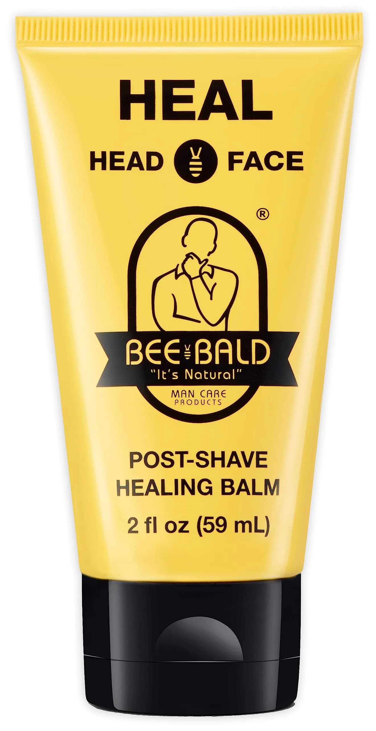 Bee Bald HEAL Aftershave Balm for Men 59ml (2 Fl Oz) | Calms Bumps & Redness - main product image