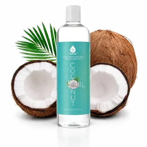 Pursonic Fractionated Coconut Oil 16 Oz | Unscented Carrier Oil for Skin & Hair thumbnail 1