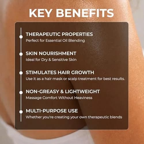 Pursonic Fractionated Coconut Oil 16 Oz | Unscented Carrier Oil for Skin & Hair thumbnail 7