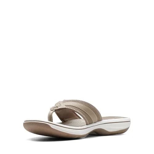 Clarks Women's Breeze Sea Flip-Flop 11 | Taupe Synthetic, Lightweight & Casual (70-120 chars) thumbnail 5