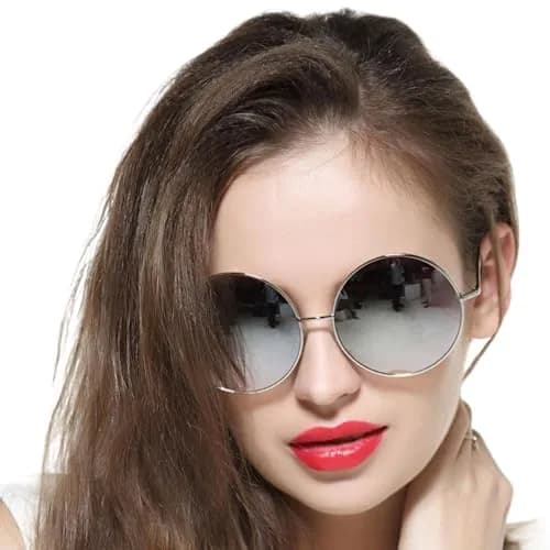 GEELOOK Round Sunglasses for Women Men Classic Oversized Mercury Lens | Polarized & Impact-Resistant thumbnail 1